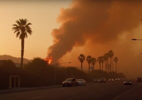 Les habitants de L.A. fuient les incendies dans des vidéos virales captivantes